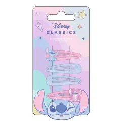 Accesorios para el Pelo: Clips de Stitch - 4 Piezas