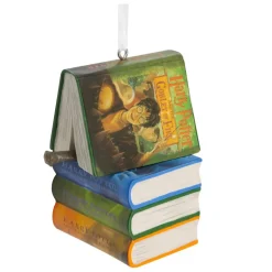 Adorno navideño libros Harry Potter de Resina