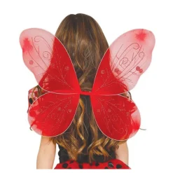 Alas color rojo para niña
