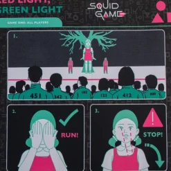 Alfombrilla de escritorio Young-Hee Blue Print - Squid Game