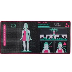 Alfombrilla de escritorio Young-Hee Blue Print - Squid Game
