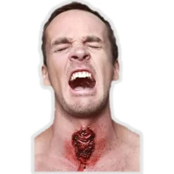 Aplicación De Látex y Maquillaje Traqueotomía