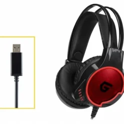 Auriculares Gaming Conceptronic ATHAN01B 7.1 con Luces LED