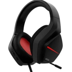 Auriculares Gaming Krom Kopa Move Jack Negro Rojo