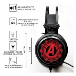 Auriculares Gaming Marvel Avengers Ert Group