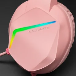 Auriculares Gaming Rainbow Mars Gaming MH122 rosa
