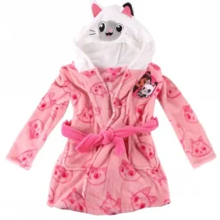 Batín Coral Fleece Gabby's Dollhouse para Niños de 3 a 6 Años