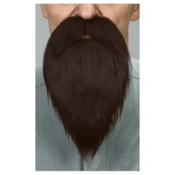 Bigote con Barba marrón