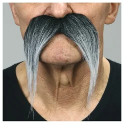 Bigote de Chino negro canoso