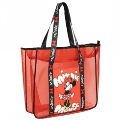 Bolsa de Playa Premium Minnie Mouse 100% Poliéster Roja