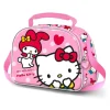 Bolsa Portamerienda 3D Hello Kitty Rosa con Relieve