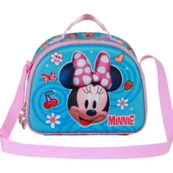 Bolsa Portamerienda 3D Minnie Mouse Azul con Bandolera