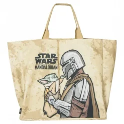 Bolsa Shopping XL The Mandalorian 70% Poliéster 30% Algodón