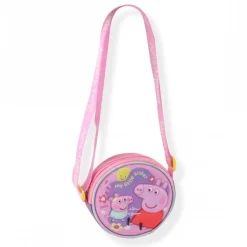 Bolso 3D Peppa Pig 100% Poliéster Rosa