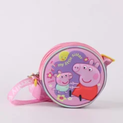 Bolso 3D Peppa Pig 100% Poliéster Rosa