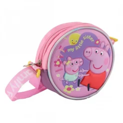 Bolso 3D Peppa Pig 100% Poliéster Rosa