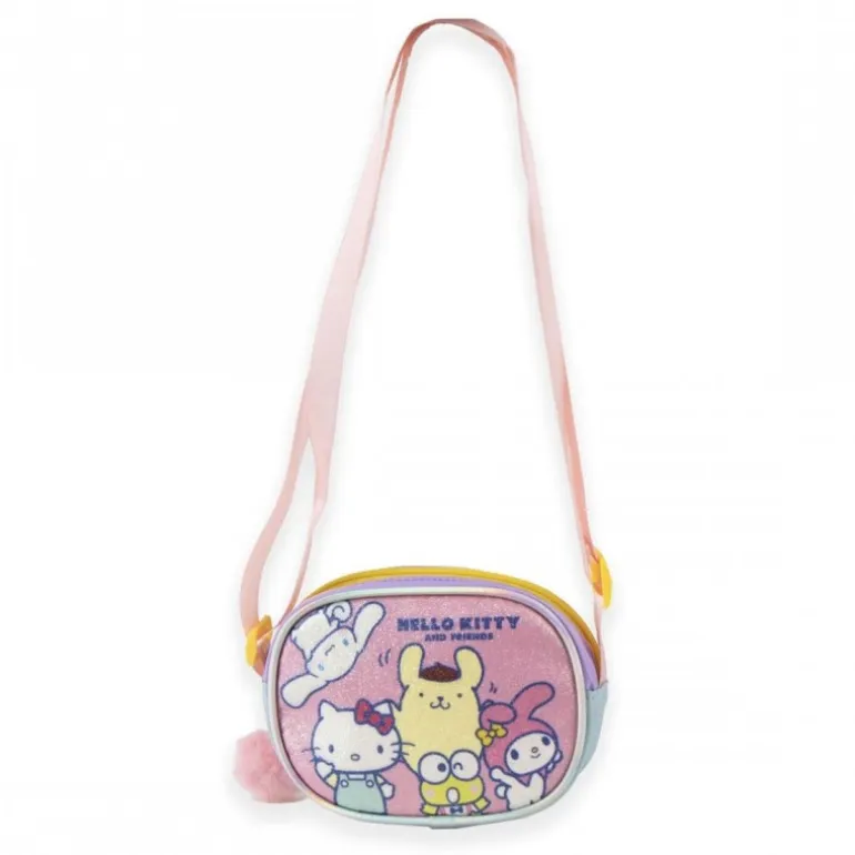 Bolso Fantasía Hello Kitty Rosa con Pompon