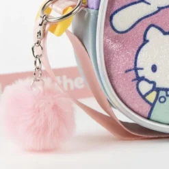 Bolso Fantasía Hello Kitty Rosa con Pompon