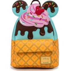 Bolso Mochila Loungefly Minnie y Mickey Ice Cream