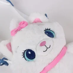 Bolso Peluche Disney Marie 100% Poliéster Blanco