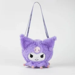Bolso Peluche Hello Kitty Kuromi 100% Polyester Morado