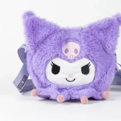 Bolso Peluche Hello Kitty Kuromi 100% Polyester Morado