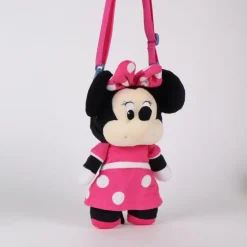 Bolso Peluche Minnie Fucsia 100% Poliéster