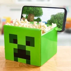 Bowl Aperitivos Creeper Minecraft con Soporte Móvil