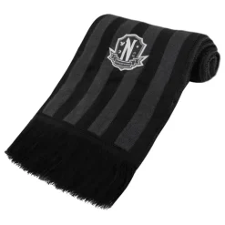 Bufanda Miércoles negra Nevermore Academy 190 cm