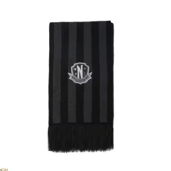 Bufanda Miércoles negra Nevermore Academy 190 cm