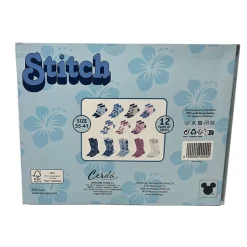 Caja regalo 12 pares calcetines Stitch