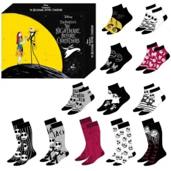 Caja Regalo 12 pares calcetines Pesadilla antes de Navidad