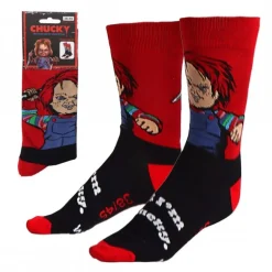 Calcetines Chucky Rojo Oscuro Talla Única 38/45