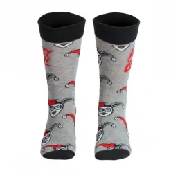 Calcetines Harley Quinn Grises Talla Única 36-43