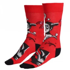 Calcetines Harley Quinn Rojos Talla 36/43