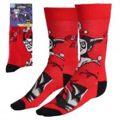 Calcetines Harley Quinn Rojos Talla 36/43