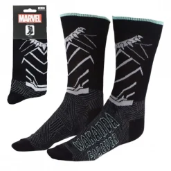 Calcetines Wakanda Forever Marvel 38/45 Algodón Negro