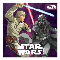Calendario 2026 Star Wars 30x30 cm con Póster