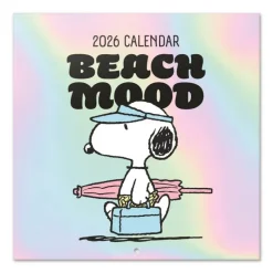 Calendario Snoopy 2026, 30x30 cm, 12 meses