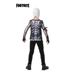Camiseta Disfraz con Capucha Skull Trooper Fortnite para niño y adolescente