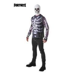 Camiseta Disfraz con Capucha Skull Trooper Fortnite para hombre