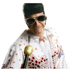 Camiseta disfraz rey del rock para hombre