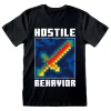 Camiseta Minecraft Hostile Behavior 100% Algodón
