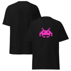 Camiseta Space Invaders Arcade con Marcianito en Grande