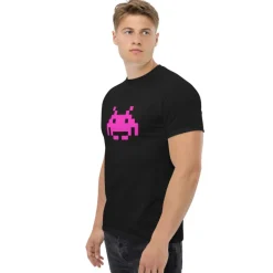 Camiseta Space Invaders Arcade con Marcianito en Grande