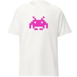 Camiseta Space Invaders Arcade con Marcianito en Grande