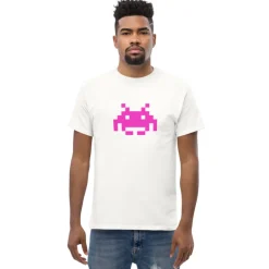 Camiseta Space Invaders Arcade con Marcianito en Grande
