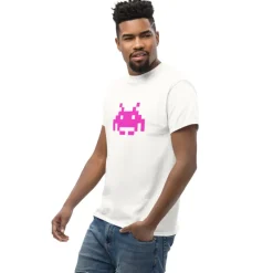 Camiseta Space Invaders Arcade con Marcianito en Grande