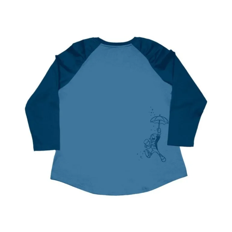 Camiseta Unisex Pinocchio Loungefly Blue Fairy Shirred Raglan Talla L