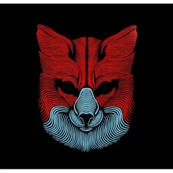 Careta de Lobo iluminación LED